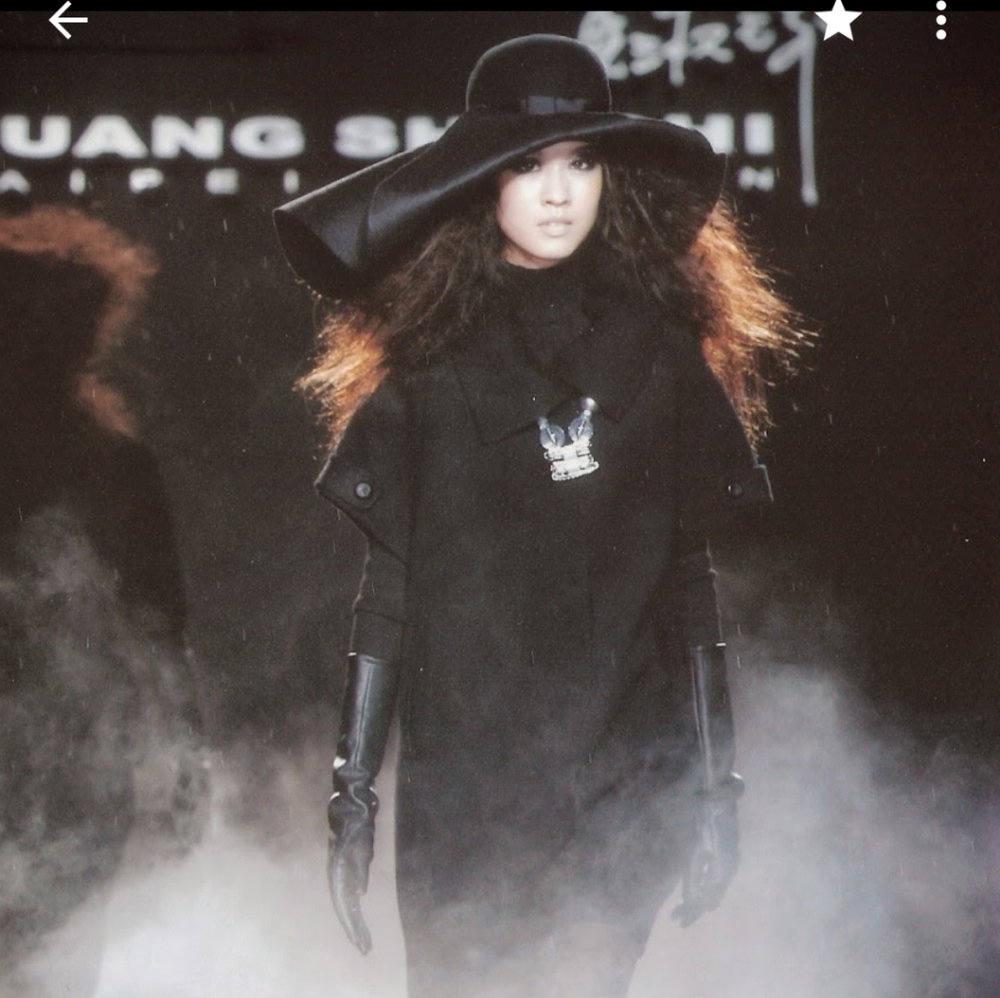 Huang Shu Chi runway wool coat $460
